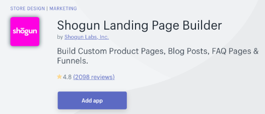 SHOPIFY landing product collection page creation with Slogun App, SHOPIFY landing product collection page creation with Slogun App